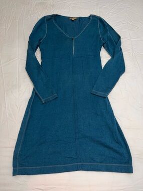 NWOT women’s Tommy Bahama teal blue long sleeve dress. Size M